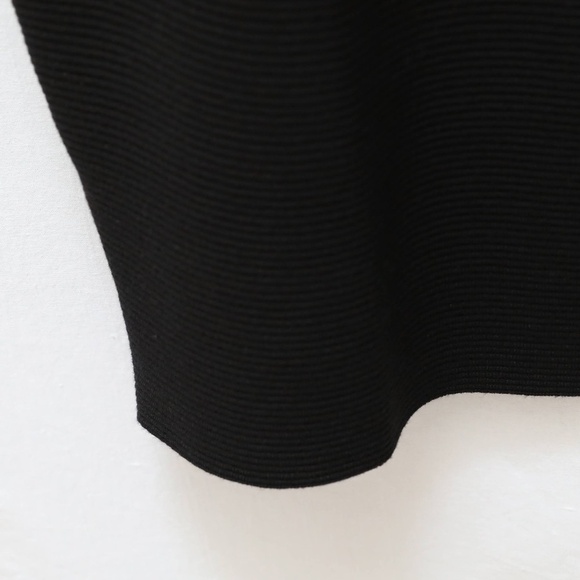 NWT Toni T column black midi skirt ribbed knit warm winter fall plus size 3X new - Picture 6 of 8
